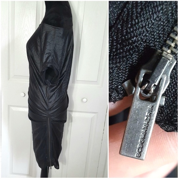 BCBGMaxAzria Bodycon 1990s Style Zipper Dress - Picture 2 of 8